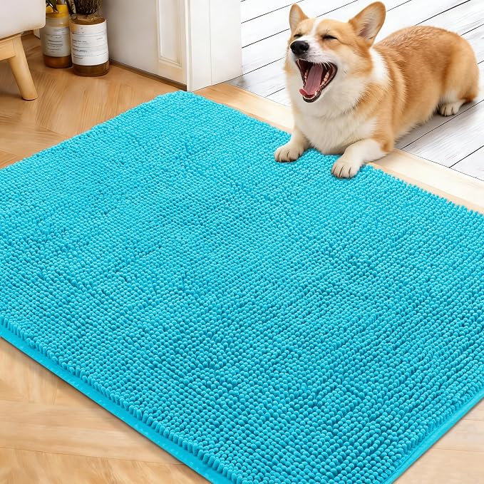 OLANLY Dog Door Mat for Muddy Paws 40x32, Absorbs Moisture and Dirt, Absorbent by OLANLY