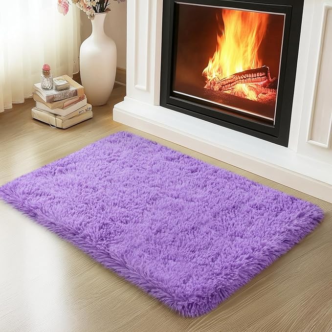 Mugorn 2x3 Rugs for Bedroom, Fluffy Area Rugs for Living Room, Soft Shag Kids by MUGORN