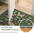 Mushroom 2x6 Runner Rug for Hallway Washable Kitchen Rugs Non Slip Low-Pile - Image 5