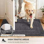 PURRUGS Dirt Trapping Door Mat 24" x 35.5", Non-Slip/Skid Machine Washable - Image 6