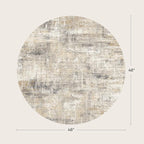 Lofus 4ft Area Rugs for Living Room, Soft Abstract Carpets for Bedroom Dining - Image 2