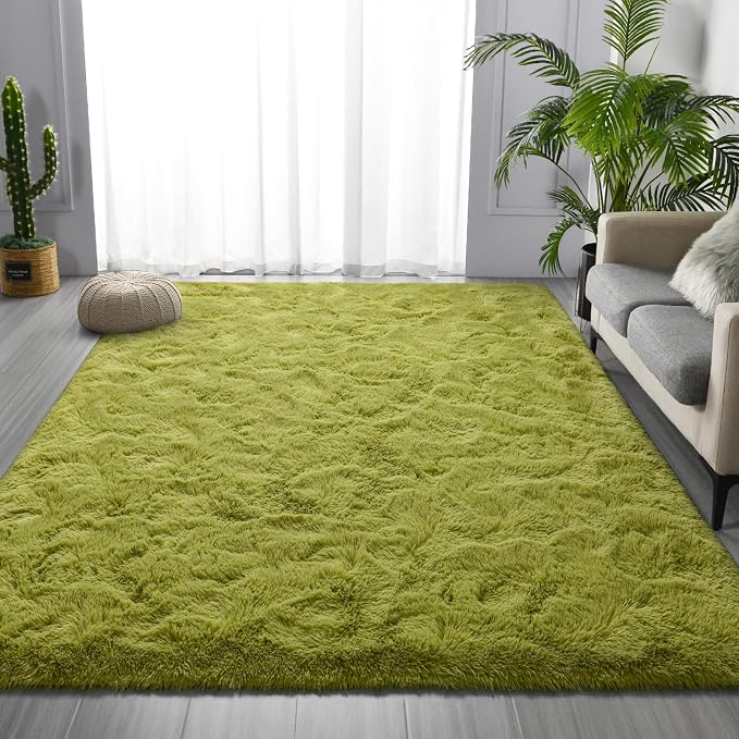 Deerhoo Large Shag Area Rugs 5 x 8, Plush Fuzzy Rugs - Image 2