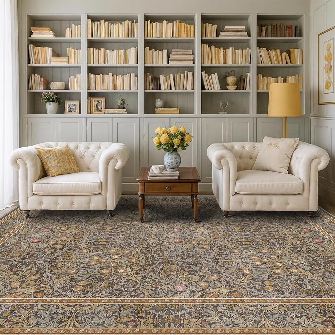 Washable Living Room Rug 6x9 by HazoHaus
