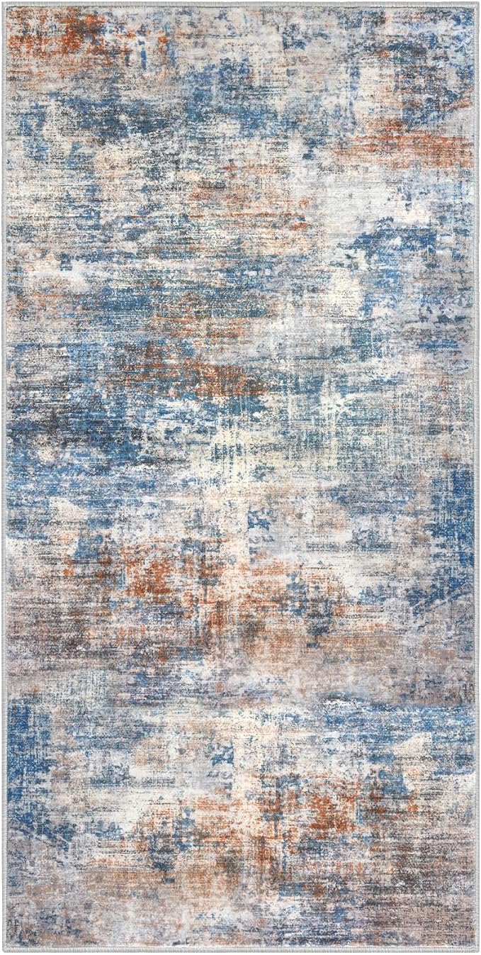 IOHOUZE Abstract Runner Rug 3x6 Ft Washable Runners - Image 9