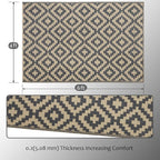 SAND MINE Reversible Mats, Plastic Straw Rug, Modern Area Rug, Large Floor Mat - Image 2