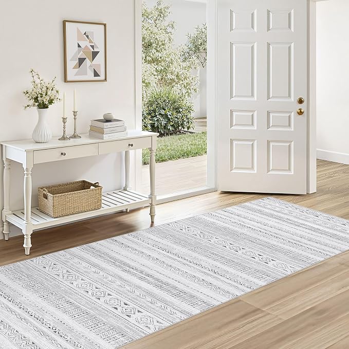 cotiled Hallway 2.6x8 Runner Rugs: Washable Boho Rugs by COTILED