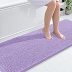 OLANLY Bathroom Runner Rugs 70x24, Soft Absorbent Chenille Bath Rugs, Rubber by OLANLY
