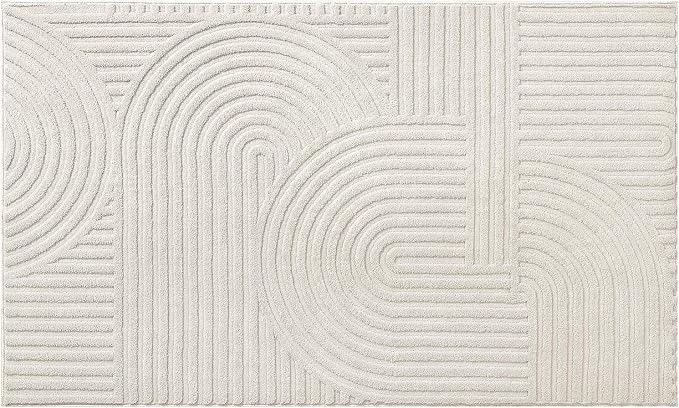 Pauwer 3x5 Washable Area Rugs for Living Room Modern Beige Solid Color Soft - Image 9