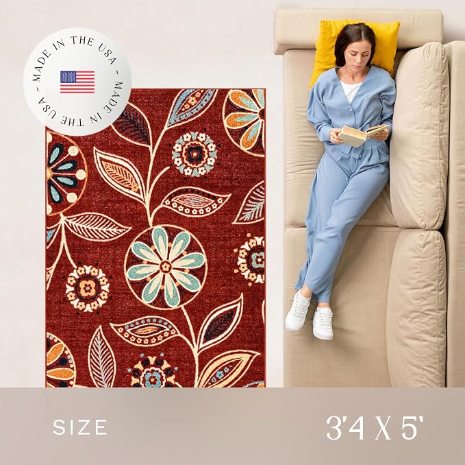 Maples Rugs Reggie Floral Area Rug - Image 4