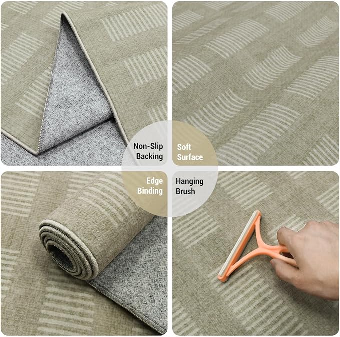 Washable Area Rugs 5'x7', Ultra Soft Carpet - Image 4