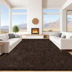 9x12 Brown Area Rugs for Living Room, Large Fluffy Shag Rug for Bedroom Nursery by Unknown