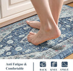 Collive Kitchen Mats for Floor, Boho Non Slip Kitchen Cushion Rug Kitchen Floor - Image 3
