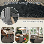 Lahome Enfys Modern Rainbow Easy Jute Rug, 6x9 Area Rugs - Image 3