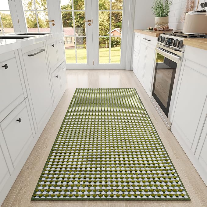 YDKGL Large Kitchen Runner Rugs Long Kitchen Mat Non Slip Washable, Super by YDKGL