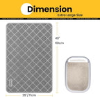 Conlun Cat Litter Mat Litter Trapping Mat, Less Waste Cat Litter Box Mat - Image 2