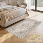 3x5 Washable Area Rug, Large Rugs - Image 4