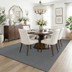 KOZYFLY Washable 5x7 Living Room Rug, Non Slip Woven Area Rugs, Braided Floor - Image 2