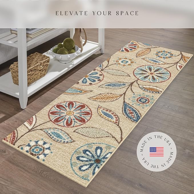 Maples Rugs Reggie Floral Runner Rug - Image 2