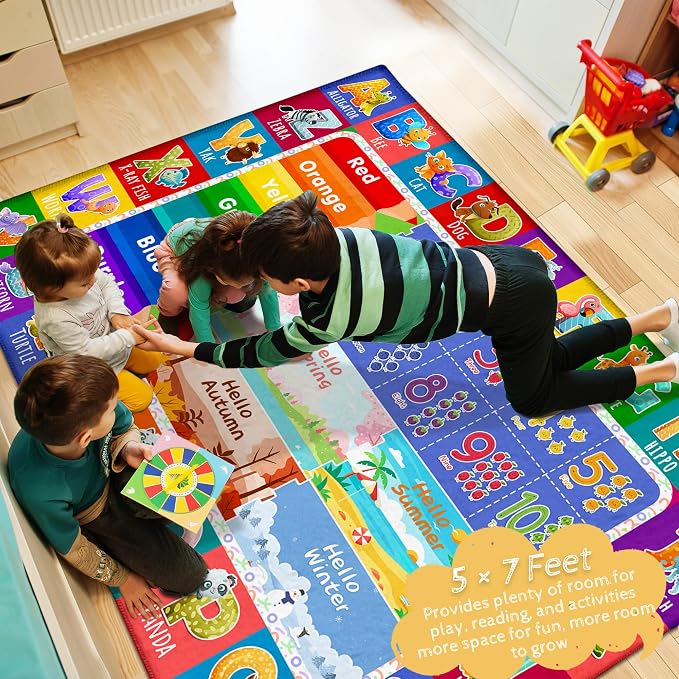 5x7 Kids Rug for Classroom & Playroom - Image 8