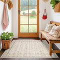 Vintage 3x4 Beige Indoor Rugs for Entryway by HazoHaus