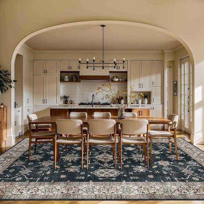 Rugxara 8x10 Area Rugs for Living Room, Large Washable Rug, Non Slip & Low Pile - Image 5