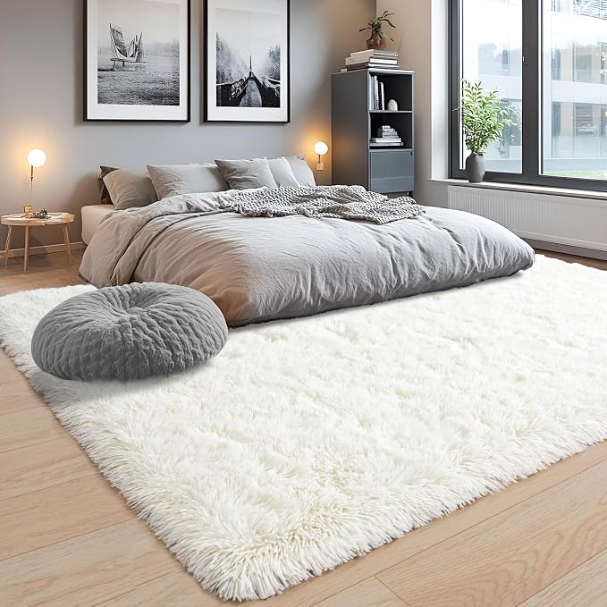 8x10 Area Rugs for Living Room, Ultra Soft Fluffy Large Shaggy Rug Carpet for - Image 7