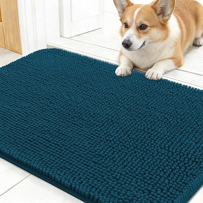 OLANLY Dog Door Mat for Muddy Paws 24x16, Absorbs Moisture and Dirt, Absorbent by OLANLY