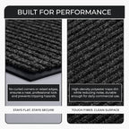 2 Pack Heavy Duty Entry Mat 2' x 3', Low Profile Door Rug - Image 7