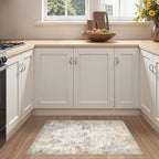 UERMEI 2x3 Entryway Area Rug: Washable Neutral Modern Abstract Small Rug - Image 3