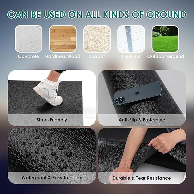 Large Exercise Mat, High-Density Gym Mats Cardio Mat - Image 6