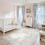 Lahome Flavie Boho Light Blue Area Rug 5x7 - Image 6