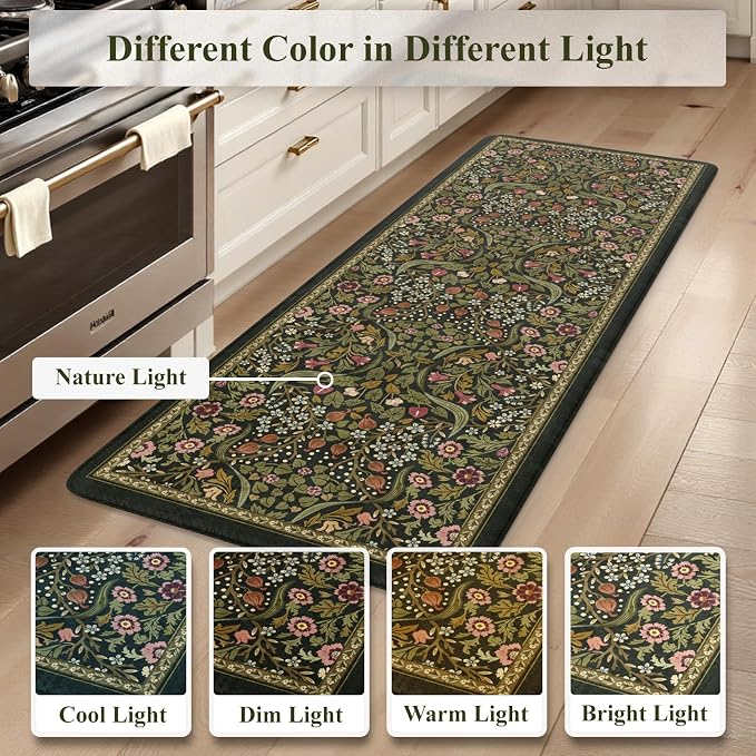 Collive Kitchen Mats for Floor, Cushioned Anti Fatigue Mat Non Slip Waterproof - Image 9