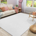 Amearea Large Modern Area Rugs for Bedroom Living Room, 5x8 Feet White by AmeareaDirect