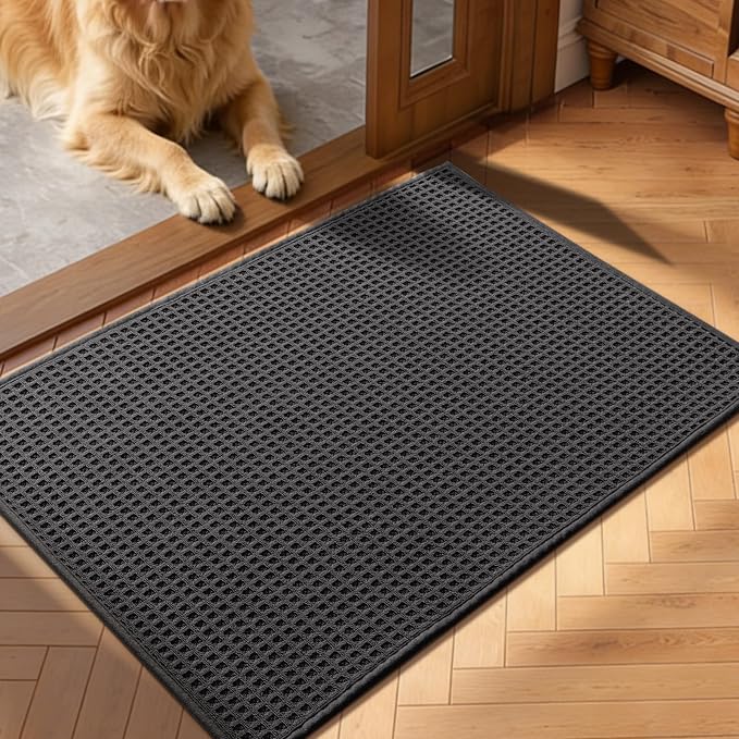 YIHOUSE Indoor Door Mat 20" x 32", Non-Slip Washable Entryway Mat, Dirt Trapper by YIHOUSE