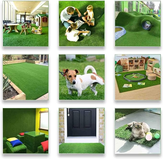 LITA Realistic Artificial Grass Turf Lawn Customized Size 2 x 77 Feet, 1.38" - Image 6