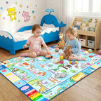 Educational ABC Alphabet Area Rug, 2.5x4 Feet Non-Slip Kids Rugs by HBUFBUQ