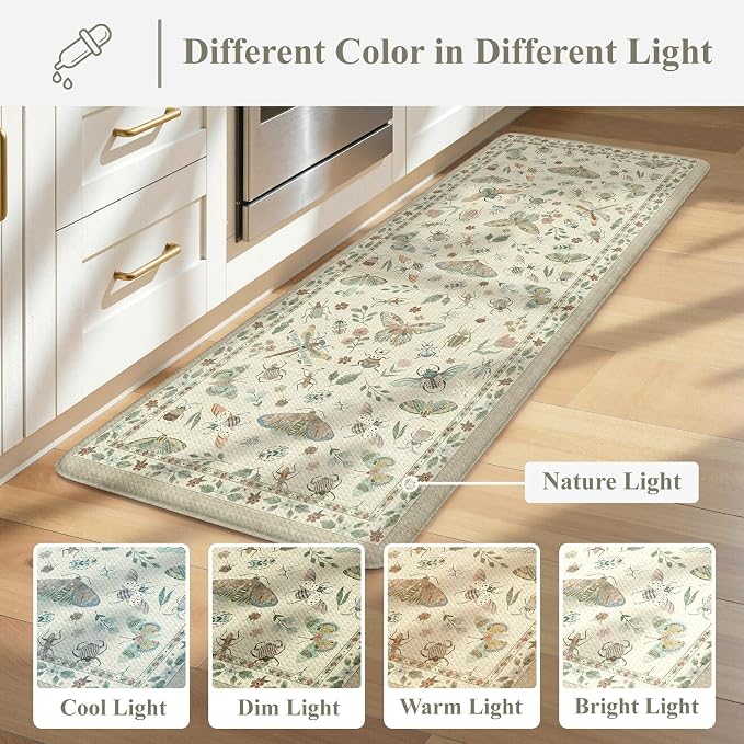 LEEVAN Anti Fatigue Mats for Kitchen Floor Non-Slip, Cushioned Kitchen Mats for - Image 10