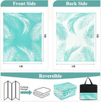 Pauwer Waterproof Outdoor Rug 6x9, Reversible Plastic Straw Patio Camping Rug - Image 2