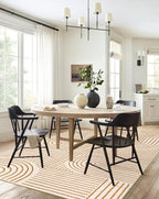 Lahome Abstract Washable Rugs 5x7, Non Slip Soft Living Room Rugs Ultra-Thin - Image 5