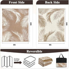 Pauwer Waterproof Outdoor Rug 8x10, Reversible Plastic Straw Patio Camping Rug - Image 2