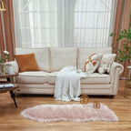 EasyJoy Ultra Soft Fluffy Shaggy Area Rug Faux Fur Rug Chair Cover Seat Pad - Image 2