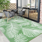 Pauwer Waterproof Outdoor Rug 9x12, Reversible Plastic Straw Patio Camping Rug - Image 6