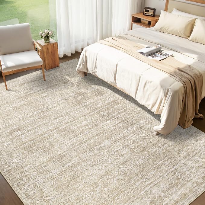 Washable Rug 5x7 Area Rugs: Modern Geometric Rugs - Image 5