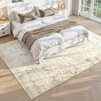 Toneed Abstract Area Rug 5x8 Modern Washable Rug Soft Non Slip Rug Low Pile - Image 2