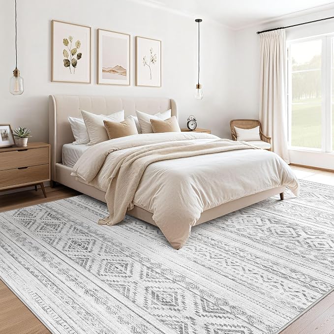 cotiled 10x14 Area Rugs Living Room Rug: Washable Boho Rugs - Image 3