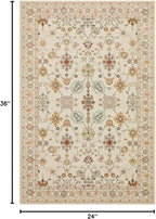 Rugxara Door Mat Floral Entryway Rug, Washable Samll 2x3 Rug, Boho Front Door - Image 2