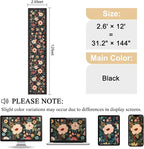 DUKINO 2.6x12 Kitchen Runner Rug, Lightweight Floral Washable Rug - Image 2