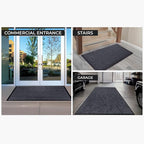 Large Door Mat 3' x 5' Grey, Heavy Duty Commercial Floor Mat, Industrial Floor - Image 6