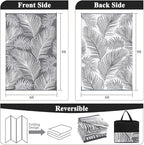 Pauwer Waterproof Outdoor Rug 6x9, Reversible Plastic Straw Patio Camping Rug - Image 2