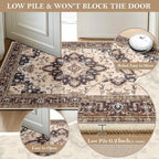 CAPALOCA Machine Washable Rugs Nursery Rug 6x9 Cute Girl Non Slip Low Pile - Image 3